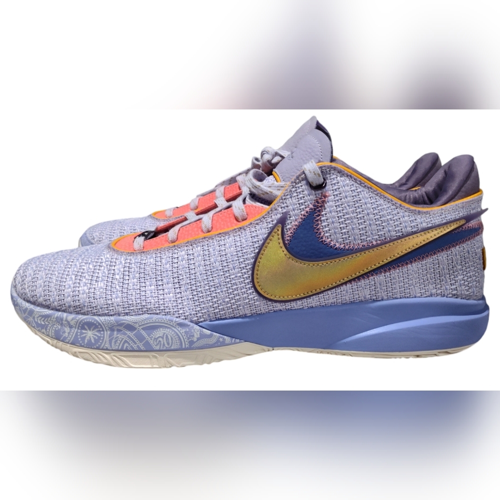 Nike Lebron 20 EP Violet Frost Purple and Gold sz 17 MENS